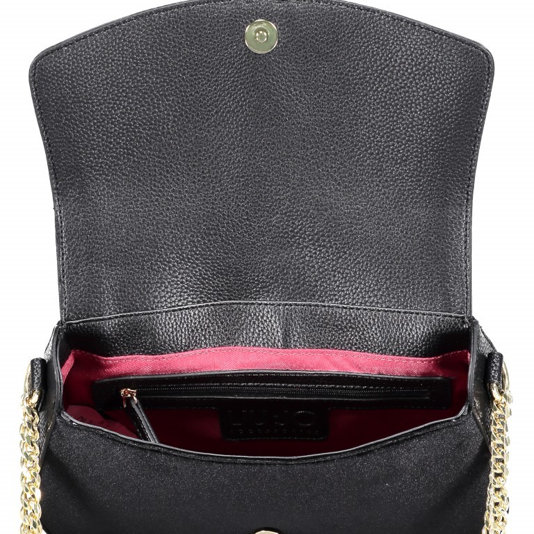 Schultertasche Comasina M Nero, Farbe: schwarz, Marke: Liu Jo, EAN: 8059599643442, Abmessungen in cm: 27x22x8, Bild 4 von 5