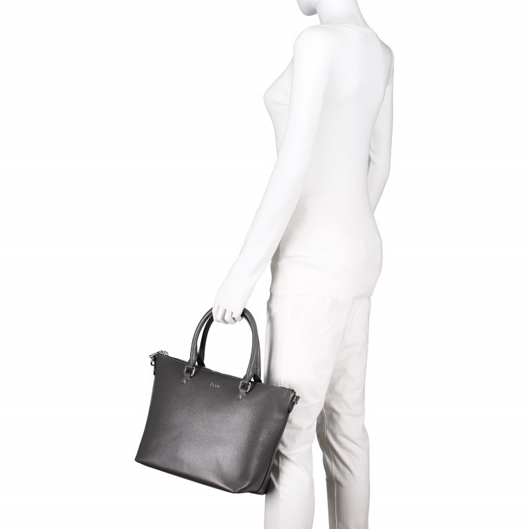 Handtasche Grano Helena MVZ Dark Grey, Farbe: grau, Marke: Joop!, EAN: 4053533656592, Abmessungen in cm: 26.5x26x12.5, Bild 7 von 8