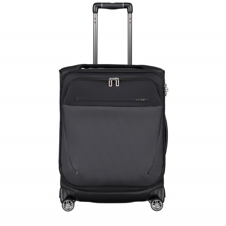 Koffer B-Lite Icon Spinner 55 Black, Farbe: schwarz, Marke: Samsonite, EAN: 5414847855429, Abmessungen in cm: 40x55x20, Bild 2 von 6