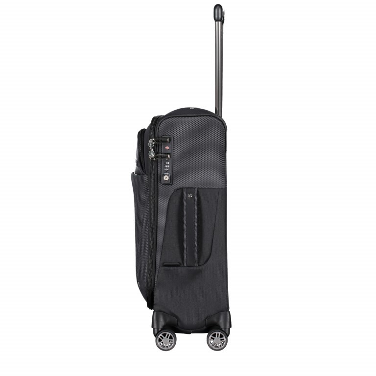 Koffer B-Lite Icon Spinner 55 Black, Farbe: schwarz, Marke: Samsonite, EAN: 5414847855429, Abmessungen in cm: 40x55x20, Bild 3 von 6