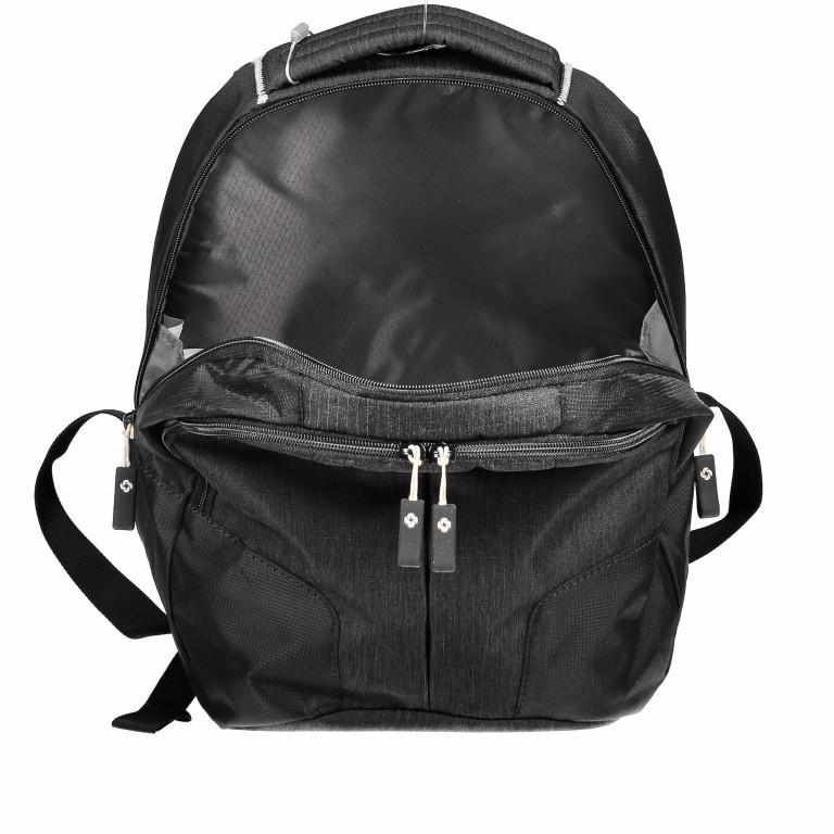 Rucksack Rewind Backpack S Black, Farbe: schwarz, Marke: Samsonite, EAN: 5414847681363, Abmessungen in cm: 28x38x19, Bild 6 von 9