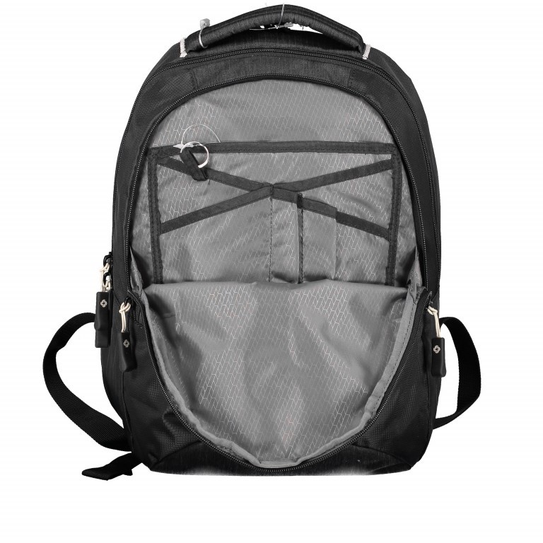 Rucksack Rewind Backpack S Black, Farbe: schwarz, Marke: Samsonite, EAN: 5414847681363, Abmessungen in cm: 28x38x19, Bild 7 von 9