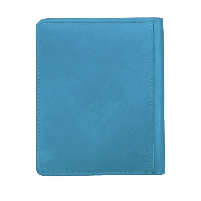 Reisepasshülle Case mit RFID-Funktion Hellblau, Farbe: blau/petrol, Marke: Hausfelder Manufaktur, Abmessungen in cm: 11.5x14x1, Bild 3 von 3