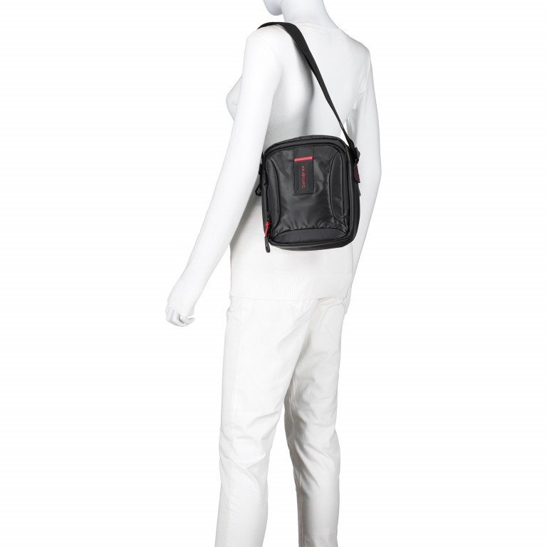 Umhängetasche Paradiver Light Crossover S Black, Farbe: schwarz, Marke: Samsonite, EAN: 5414847810985, Abmessungen in cm: 21x23x7, Bild 8 von 10