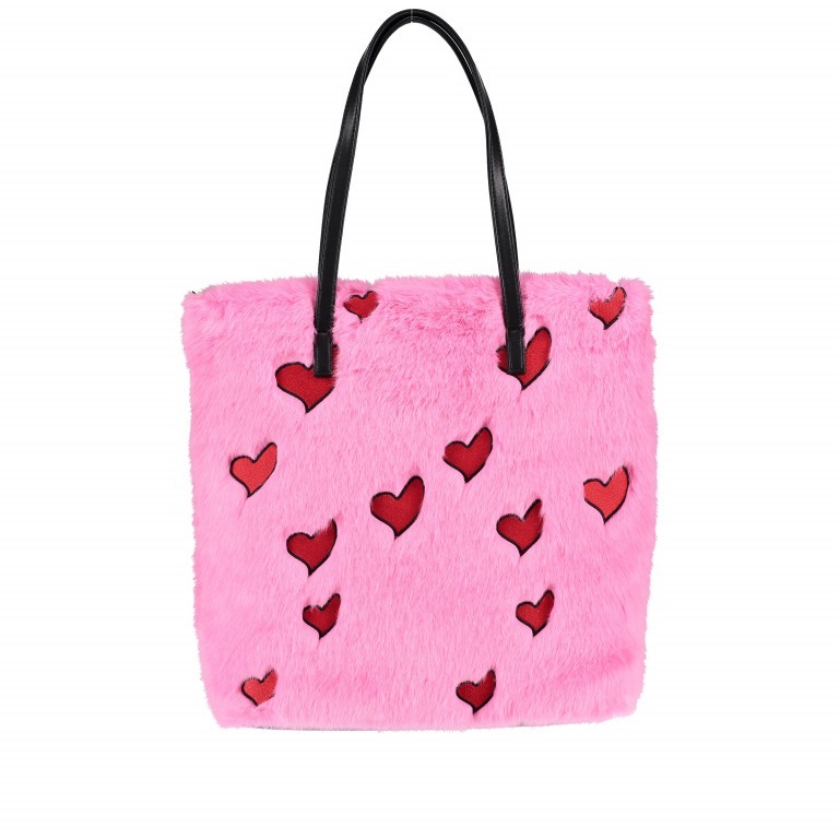 Shopper Happy Fur 990 Heart Heart, Farbe: rosa/pink, Marke: Stuff Maker, EAN: 4251578300016, Abmessungen in cm: 36x38x7, Bild 1 von 5