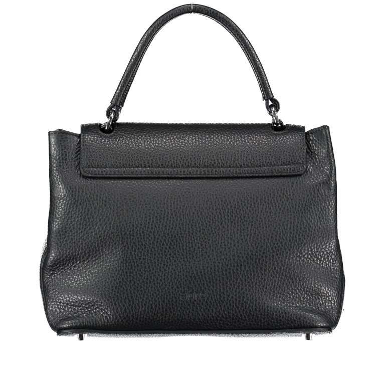 Handtasche Adria Black Nickel, Farbe: schwarz, Marke: Abro, EAN: 4057169813442, Abmessungen in cm: 24x21x10, Bild 5 von 6