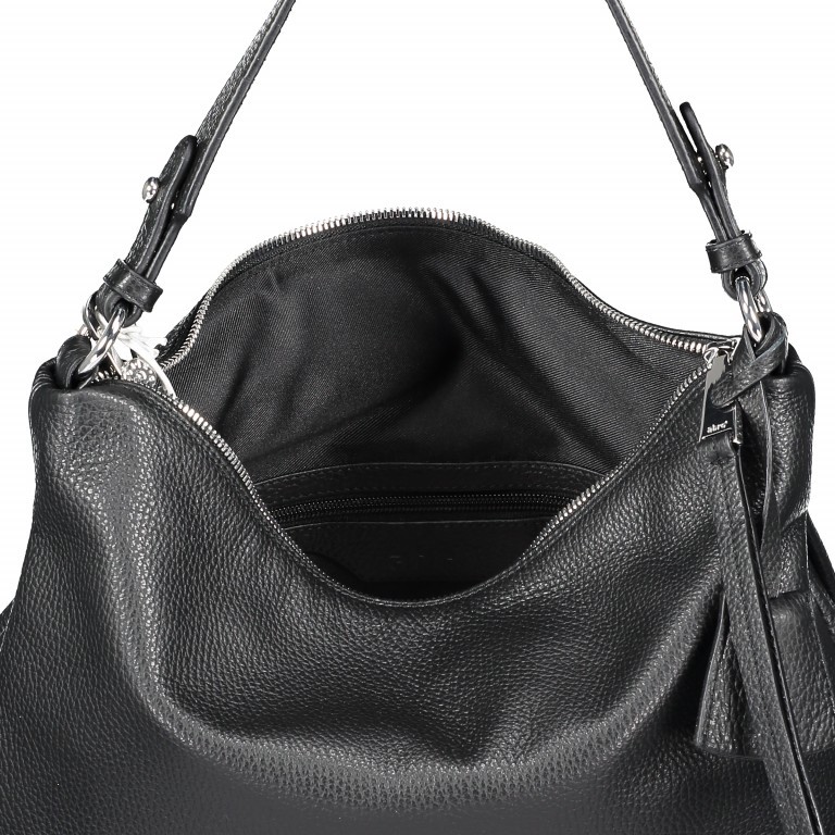 Tasche Adria Black Nickel, Farbe: schwarz, Marke: Abro, EAN: 4057169810496, Abmessungen in cm: 35x31x9, Bild 4 von 6