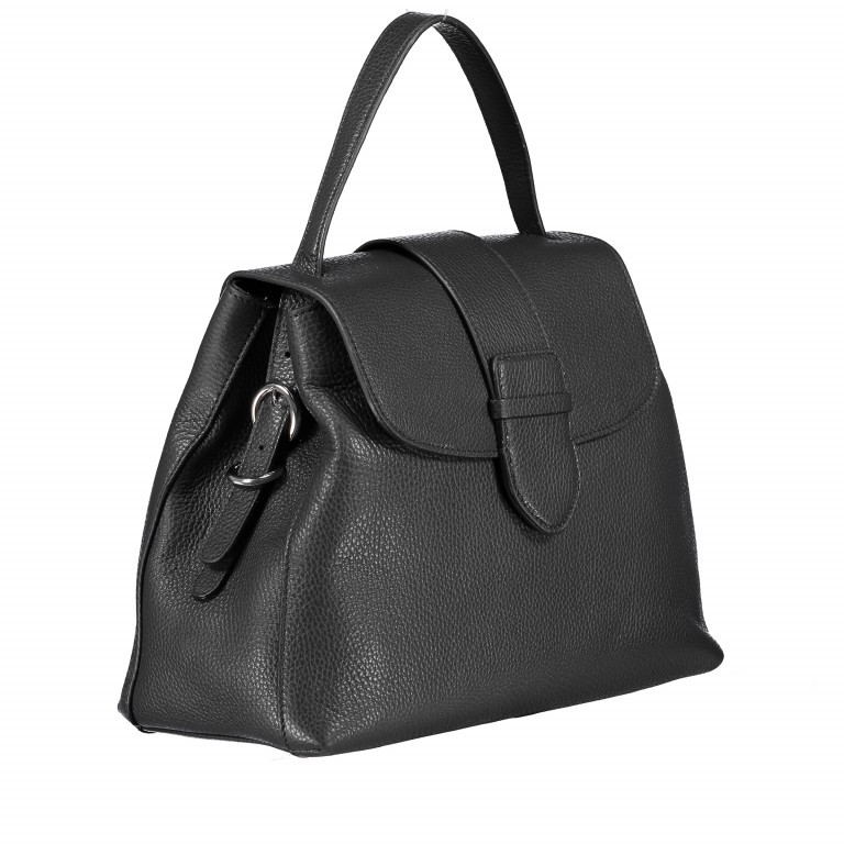 Handtasche Adria Black Nickel, Farbe: schwarz, Marke: Abro, EAN: 4057169817563, Abmessungen in cm: 32x24x15, Bild 2 von 6