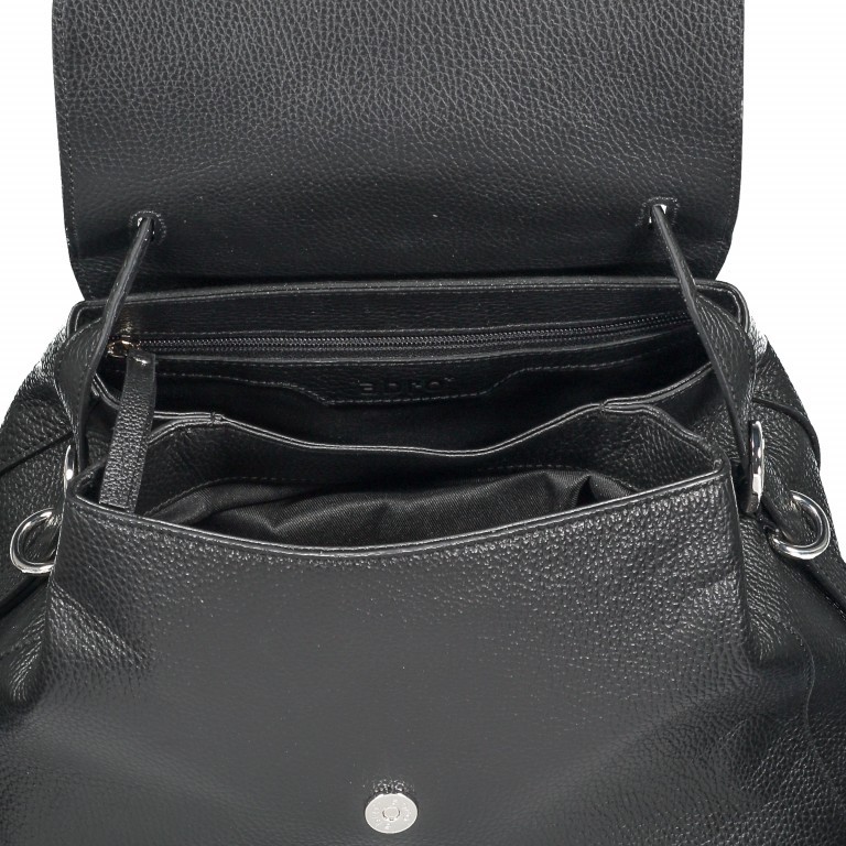 Handtasche Adria Black Nickel, Farbe: schwarz, Marke: Abro, EAN: 4057169817563, Abmessungen in cm: 32x24x15, Bild 4 von 6