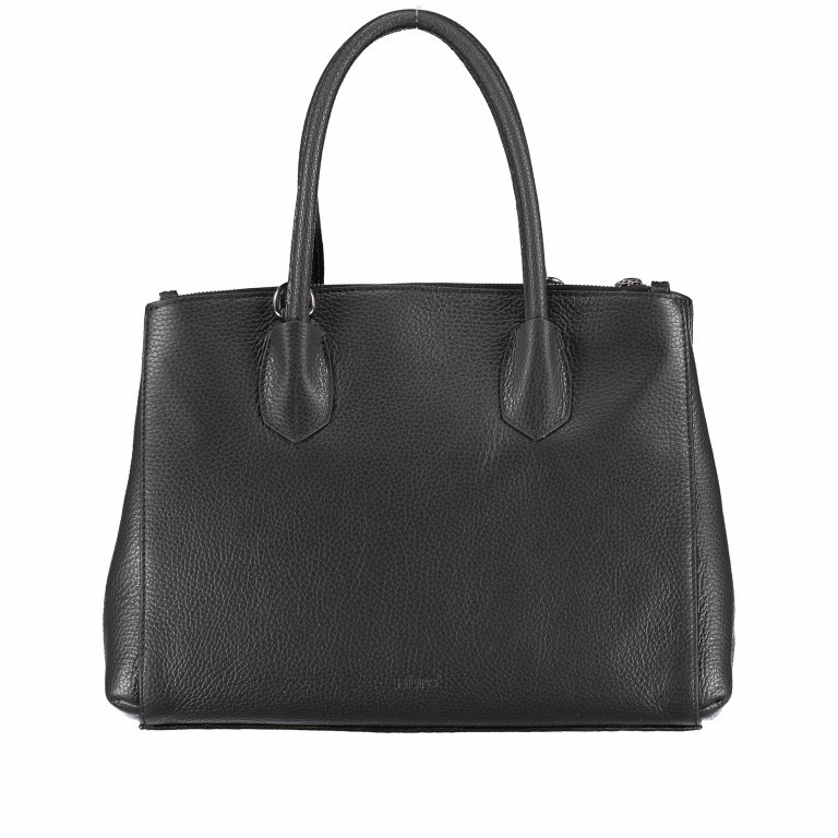 Handtasche Adria Black Nickel, Farbe: schwarz, Marke: Abro, EAN: 4061724066273, Abmessungen in cm: 33x25x16, Bild 3 von 5