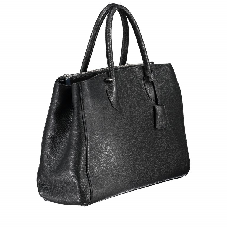 Handtasche Adria Black Nickel, Farbe: schwarz, Marke: Abro, EAN: 4061724064002, Abmessungen in cm: 43x27x17, Bild 2 von 7