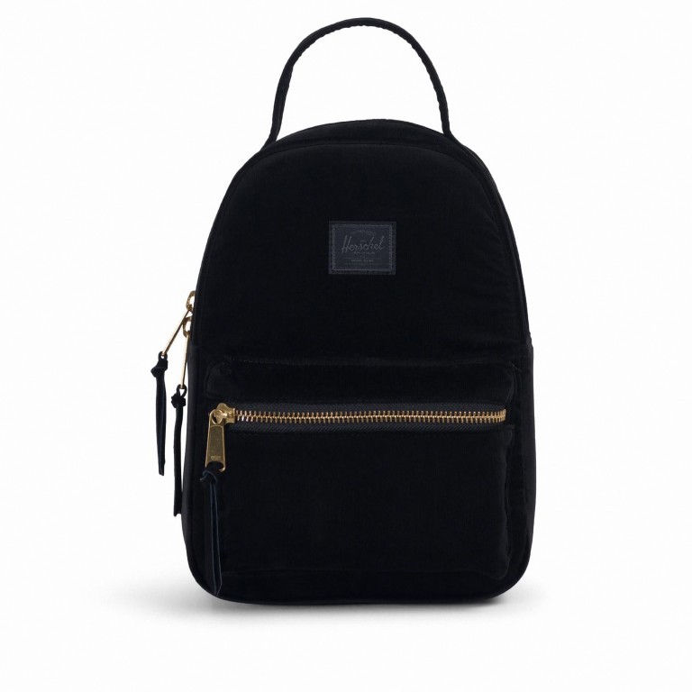 Rucksack Nova Mini Cord Volumen 9 Liter Black, Farbe: schwarz, Marke: Herschel, EAN: 0828432227815, Abmessungen in cm: 20x28x12, Bild 1 von 4