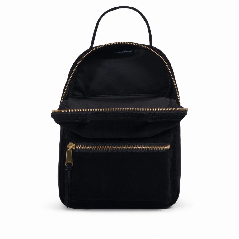 Rucksack Nova Mini Cord Volumen 9 Liter Black, Farbe: schwarz, Marke: Herschel, EAN: 0828432227815, Abmessungen in cm: 20x28x12, Bild 3 von 4