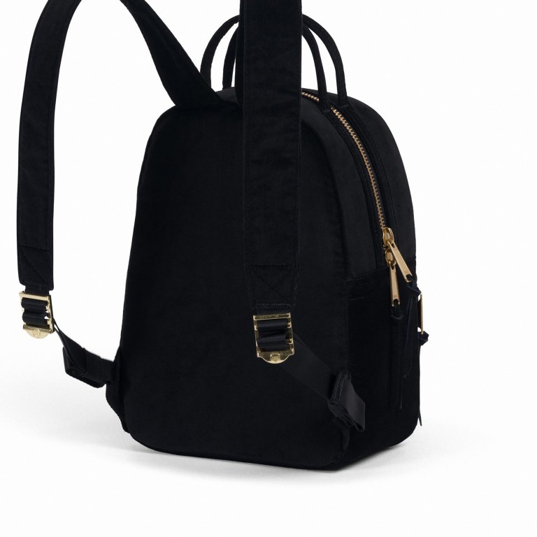 Rucksack Nova Mini Cord Volumen 9 Liter Black, Farbe: schwarz, Marke: Herschel, EAN: 0828432227815, Abmessungen in cm: 20x28x12, Bild 4 von 4