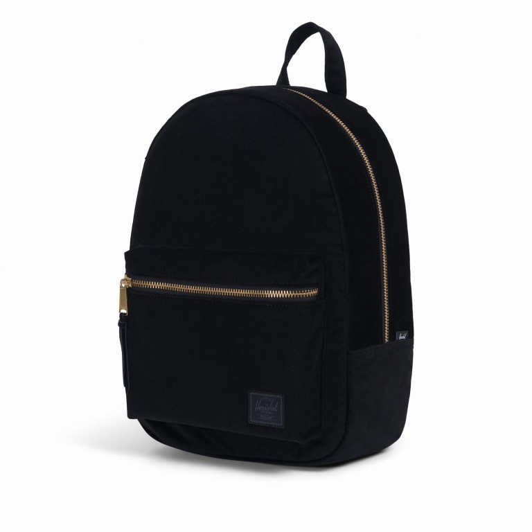 Rucksack Grove Volumen 13,5 Liter Black, Farbe: schwarz, Marke: Herschel, EAN: 0828432227853, Abmessungen in cm: 38x42x13, Bild 2 von 4