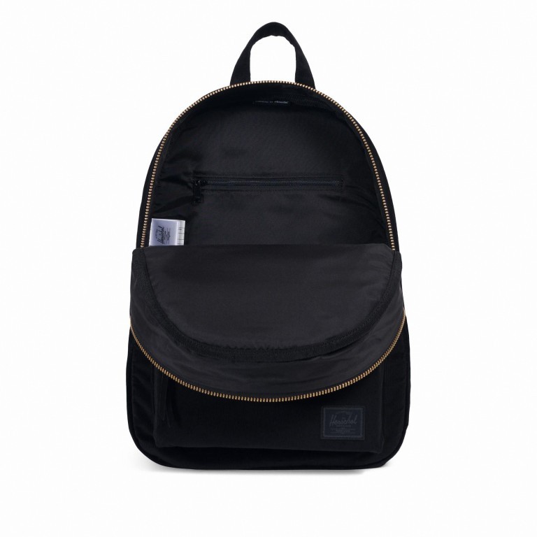 Rucksack Grove Volumen 13,5 Liter Black, Farbe: schwarz, Marke: Herschel, EAN: 0828432227853, Abmessungen in cm: 38x42x13, Bild 3 von 4