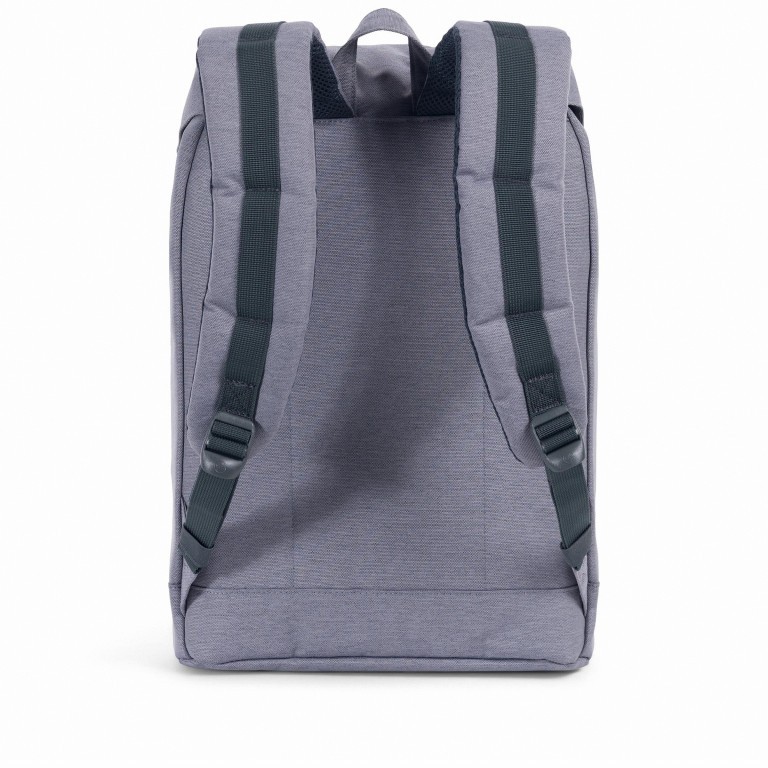Rucksack Retreat Rubber Straps Volumen 18 Liter Mid Grey Crosshatch, Farbe: grau, Marke: Herschel, EAN: 0828432229833, Abmessungen in cm: 34x46x12, Bild 4 von 5