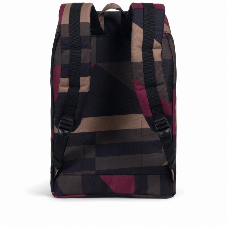 Rucksack Retreat Rubber Straps Volumen 18 Liter Windsor Wine Frontier Geo, Farbe: bunt, Marke: Herschel, EAN: 0828432229840, Abmessungen in cm: 34x46x12, Bild 4 von 5