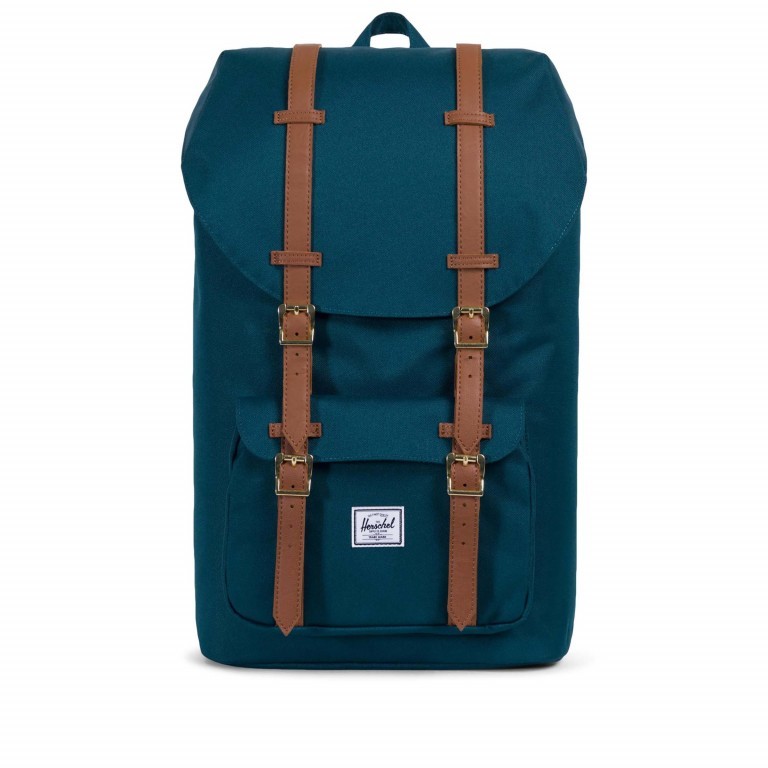 Herschel Rucksack Little America Volumen 23 Liter Deep Teal Tan