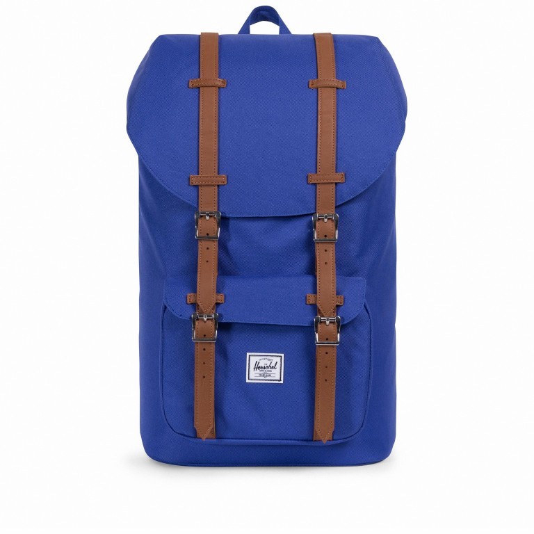 Rucksack Little America Volumen 23 Liter Deep Ultramarine Tan, Farbe: blau/petrol, Marke: Herschel, EAN: 0828432227983, Abmessungen in cm: 28x50x17, Bild 1 von 4
