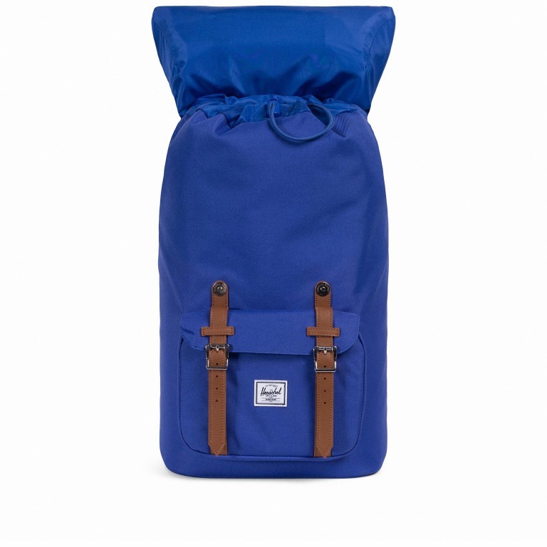 Rucksack Little America Volumen 23 Liter Deep Ultramarine Tan, Farbe: blau/petrol, Marke: Herschel, EAN: 0828432227983, Abmessungen in cm: 28x50x17, Bild 3 von 4