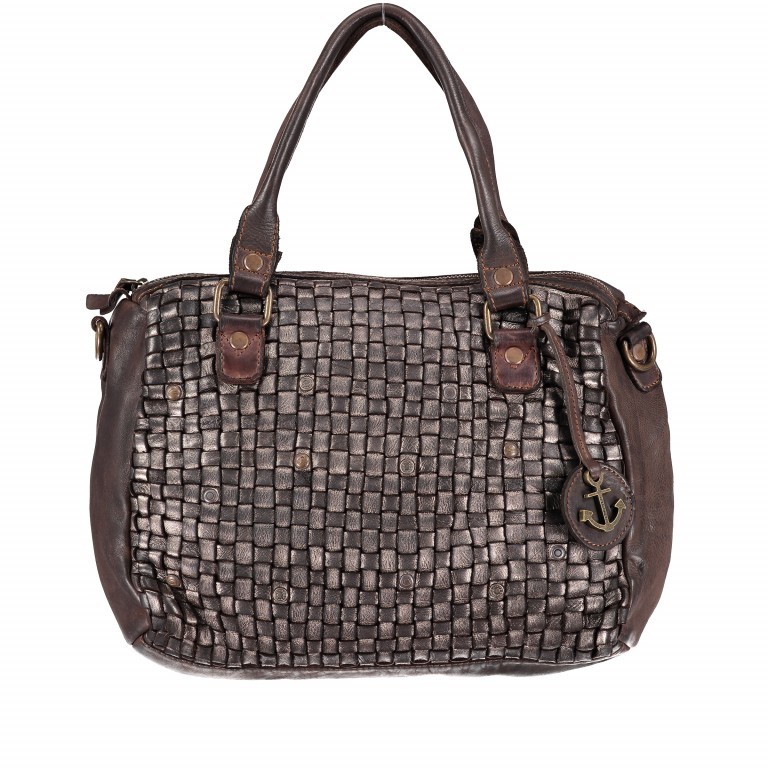 Handtasche Soft-Weaving Fanny B3.4833 Metallic Bronze, Farbe: metallic, Marke: Harbour 2nd, EAN: 4046478032934, Abmessungen in cm: 30x25x10, Bild 1 von 6