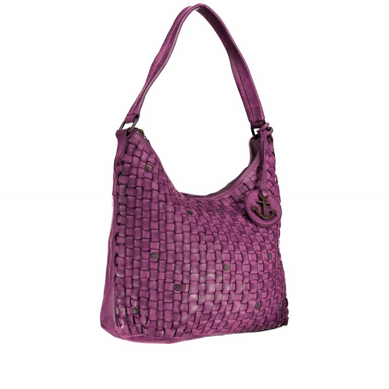 Beuteltasche Soft-Weaving Mila B3.6306 Wild Fuchsia, Farbe: rosa/pink, Marke: Harbour 2nd, EAN: 4046478032538, Abmessungen in cm: 33x25x12, Bild 2 von 5