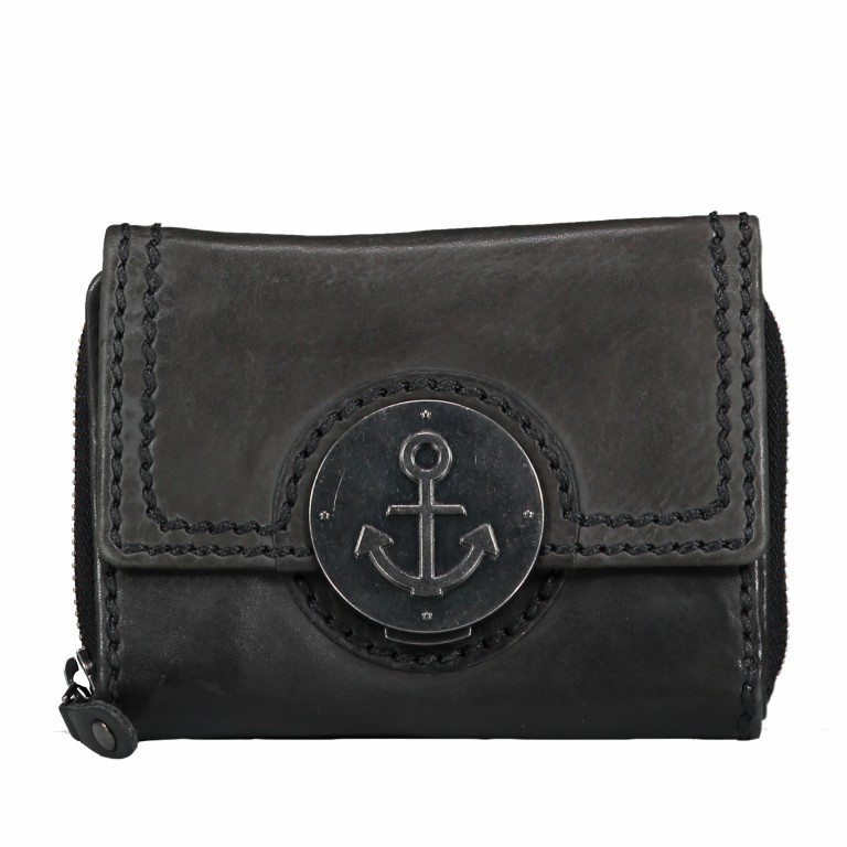 Geldbörse Locked-Treasure Kleine Spika B3.1481 Dark Ash, Farbe: anthrazit, Marke: Harbour 2nd, EAN: 4046478033764, Abmessungen in cm: 14x11x2.5, Bild 1 von 4