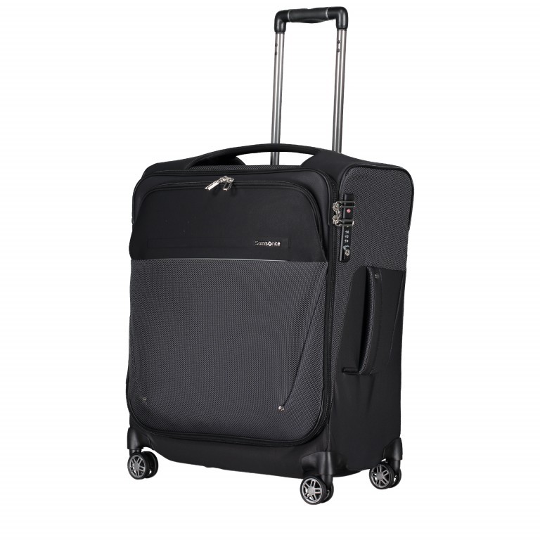 Koffer B-Lite Icon Spinner 56 Black, Farbe: schwarz, Marke: Samsonite, EAN: 5414847855474, Abmessungen in cm: 45x26x55, Bild 3 von 7