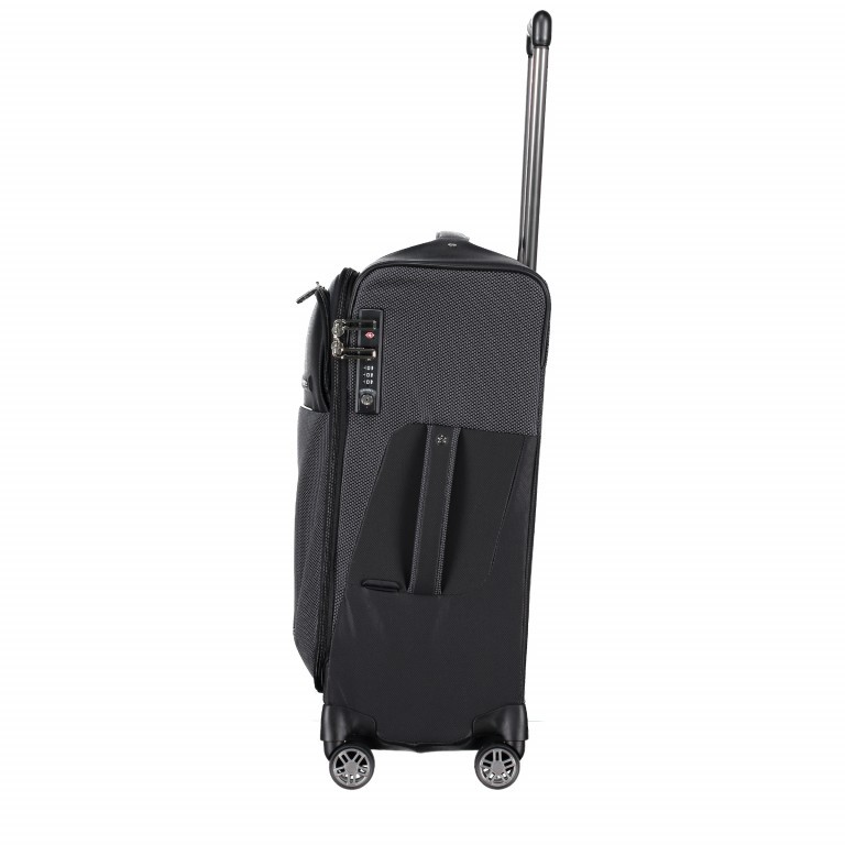 Koffer B-Lite Icon Spinner 56 Black, Farbe: schwarz, Marke: Samsonite, EAN: 5414847855474, Abmessungen in cm: 45x26x55, Bild 4 von 7