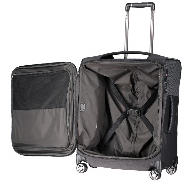 Koffer B-Lite Icon Spinner 56 Black, Farbe: schwarz, Marke: Samsonite, EAN: 5414847855474, Abmessungen in cm: 45x26x55, Bild 5 von 7