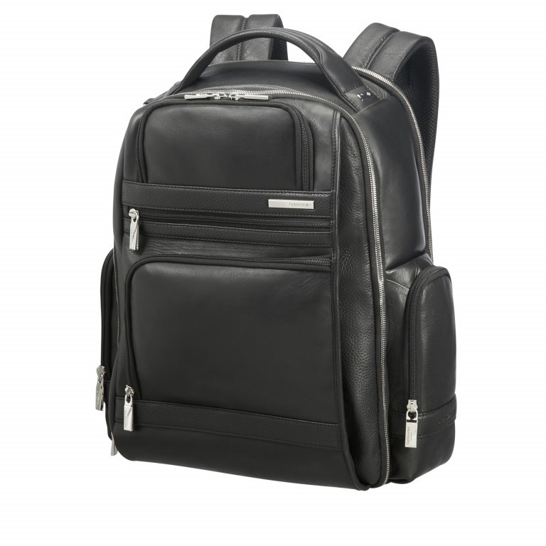 Rucksack Sunstone Backpack 15.6 Zoll mit Easy Pass System Größe 15,6 Zoll Black, Farbe: schwarz, Marke: Samsonite, EAN: 5414847849343, Abmessungen in cm: 37x44x16, Bild 2 von 10