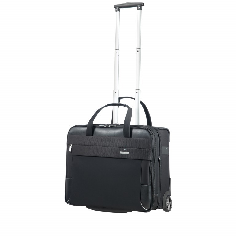 Pilotenkoffer Spectrolite 2.0 Rolling Tote 17.3 Zoll erweiterbar Black, Farbe: schwarz, Marke: Samsonite, EAN: 5414847825712, Abmessungen in cm: 49.5x40x25, Bild 4 von 7