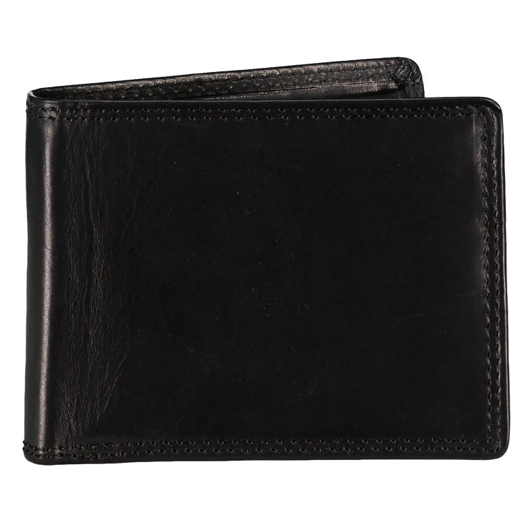 Geldbörse Nature Schwarz, Farbe: schwarz, Marke: Hausfelder Manufaktur, EAN: 4039584025396, Abmessungen in cm: 10.5x8x1.5, Bild 1 von 4