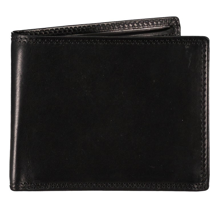 Geldbörse Nature Schwarz, Farbe: schwarz, Marke: Hausfelder Manufaktur, EAN: 4039584025419, Abmessungen in cm: 12x10x2, Bild 1 von 4