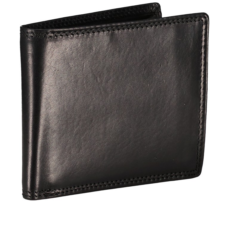 Geldbörse Nature Schwarz, Farbe: schwarz, Marke: Hausfelder Manufaktur, EAN: 4039584025419, Abmessungen in cm: 12x10x2, Bild 2 von 4