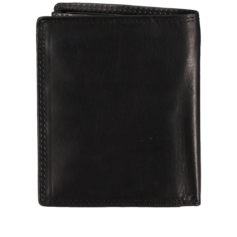 Geldbörse Nature Schwarz, Farbe: schwarz, Marke: Hausfelder Manufaktur, EAN: 4039584025457, Abmessungen in cm: 10.2x12.2x2, Bild 3 von 5