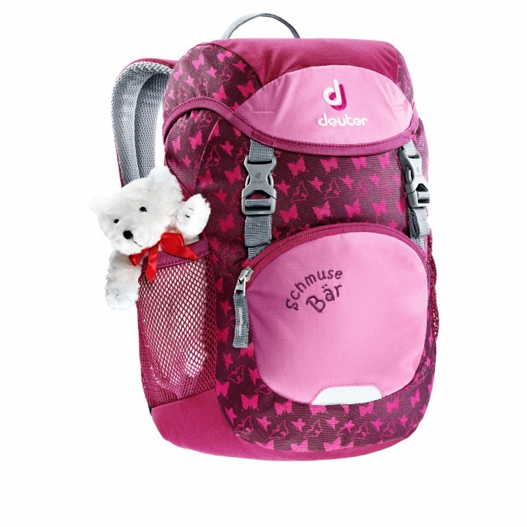 Rucksack Schmusebär Volumen 8 Liter Magenta, Farbe: rosa/pink, Marke: Deuter, EAN: 4046051078137, Abmessungen in cm: 20x32x16, Bild 2 von 3