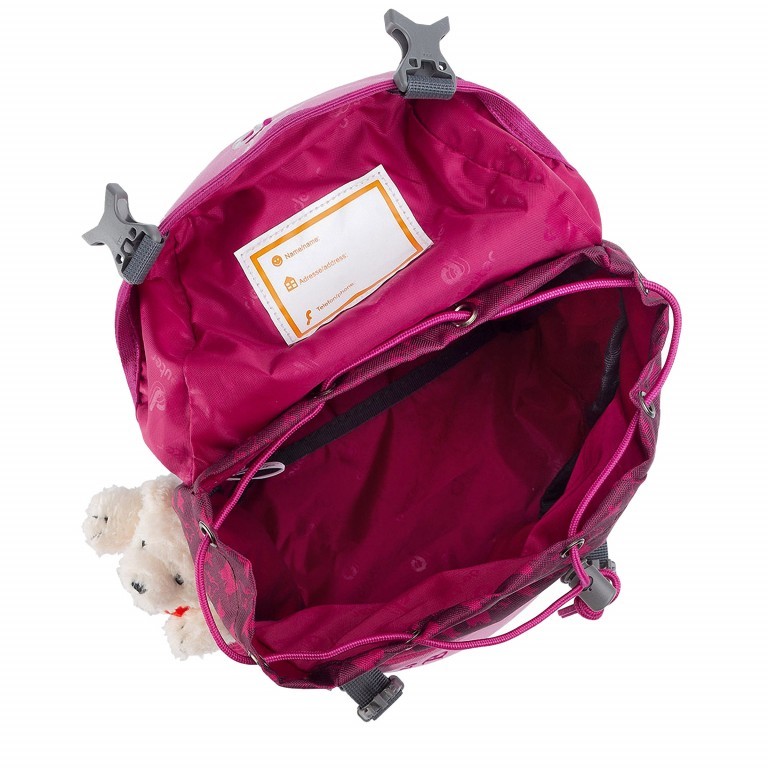 Rucksack Schmusebär Volumen 8 Liter Magenta, Farbe: rosa/pink, Marke: Deuter, EAN: 4046051078137, Abmessungen in cm: 20x32x16, Bild 3 von 3
