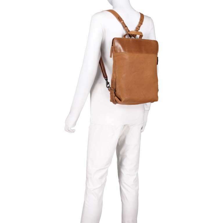 Rucksack Grandma's Luxury Club Mrs. Pear Pie Caramel, Farbe: cognac, Marke: Aunts & Uncles, EAN: 4250394937512, Abmessungen in cm: 34x31x11, Bild 4 von 8