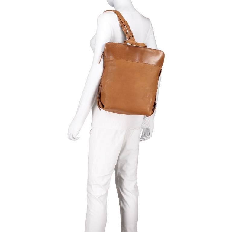 Rucksack Grandma's Luxury Club Mrs. Pear Pie Caramel, Farbe: cognac, Marke: Aunts & Uncles, EAN: 4250394937512, Abmessungen in cm: 34x31x11, Bild 8 von 8