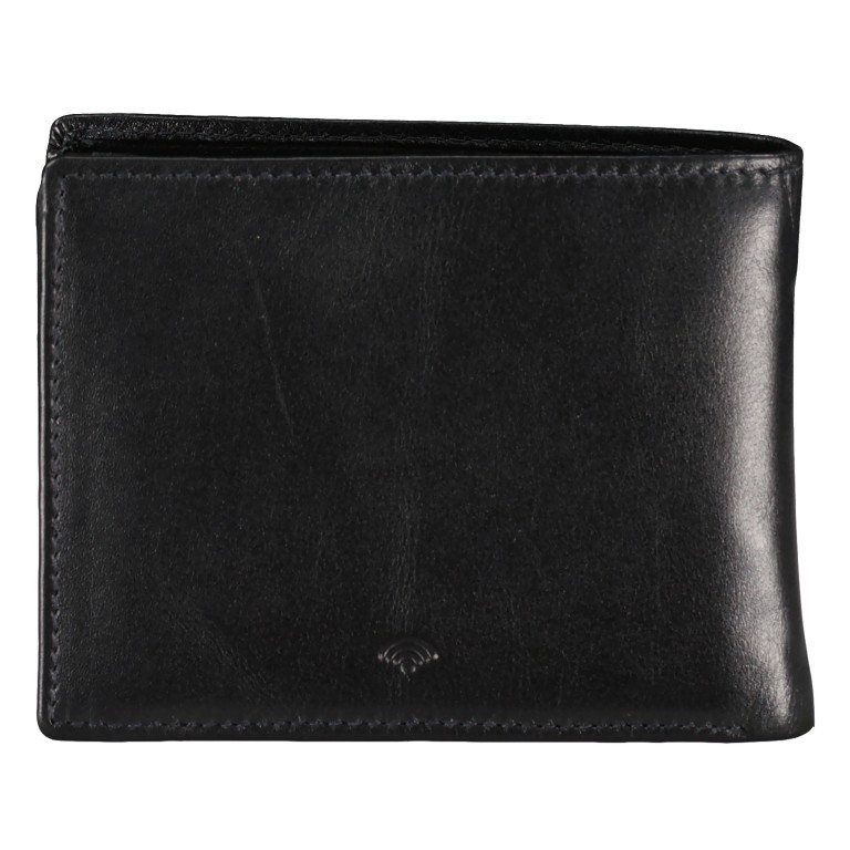 Geldbörse Nappa mit RFID-Schutz Schwarz, Farbe: schwarz, Marke: Hausfelder Manufaktur, EAN: 4065646007802, Abmessungen in cm: 12.5x9.5x2, Bild 3 von 5