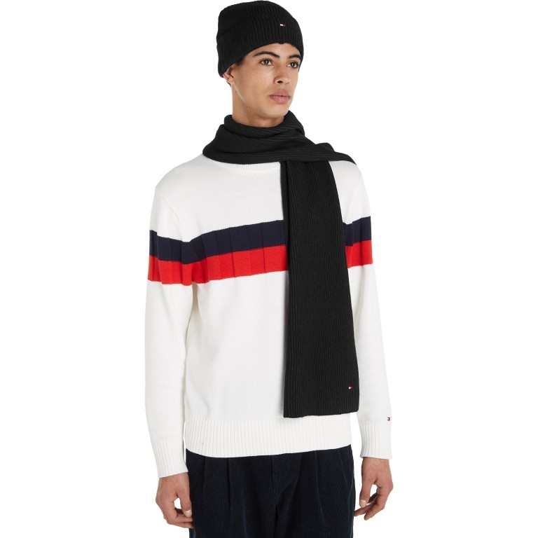 Mütze und Schal zweiteiliges Geschenkset Black, Farbe: schwarz, Marke: Tommy Hilfiger, EAN: 8720645287940, Bild 3 von 3