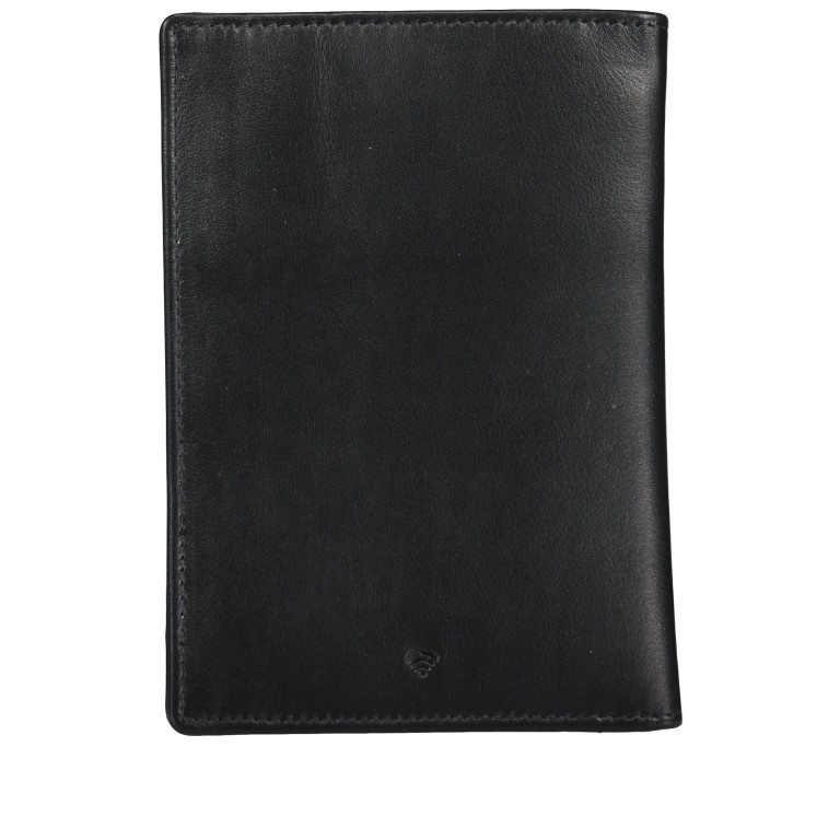 Brieftasche mit RFID-Funktion Schwarz, Farbe: schwarz, Marke: Hausfelder Manufaktur, EAN: 4065646008366, Abmessungen in cm: 12x16.5x1.5, Bild 2 von 5