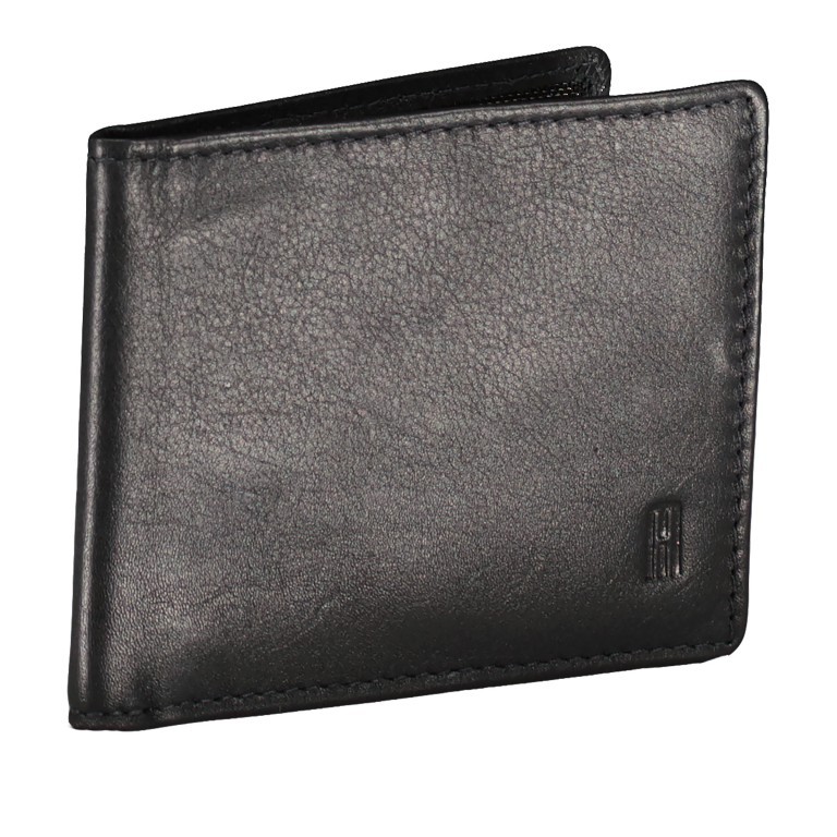 Kartenetui Nappa mit RFID-Schutz Schwarz, Farbe: schwarz, Marke: Hausfelder Manufaktur, EAN: 4065646008373, Abmessungen in cm: 10x7.5x0.8, Bild 2 von 4
