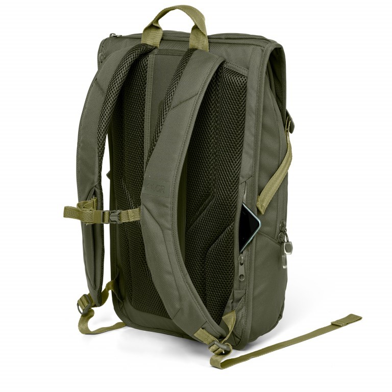 Rucksack Daypack Solid Pine Green, Farbe: grün/oliv, Marke: Aevor, EAN: 4057081031108, Abmessungen in cm: 34x48x14, Bild 8 von 9