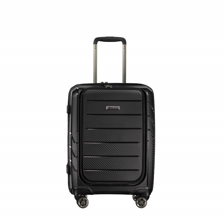 Koffer PP9 mit separatem Bürofach 55 cm Black, Farbe: schwarz, Marke: Franky, Abmessungen in cm: 40x55x23, Bild 1 von 11