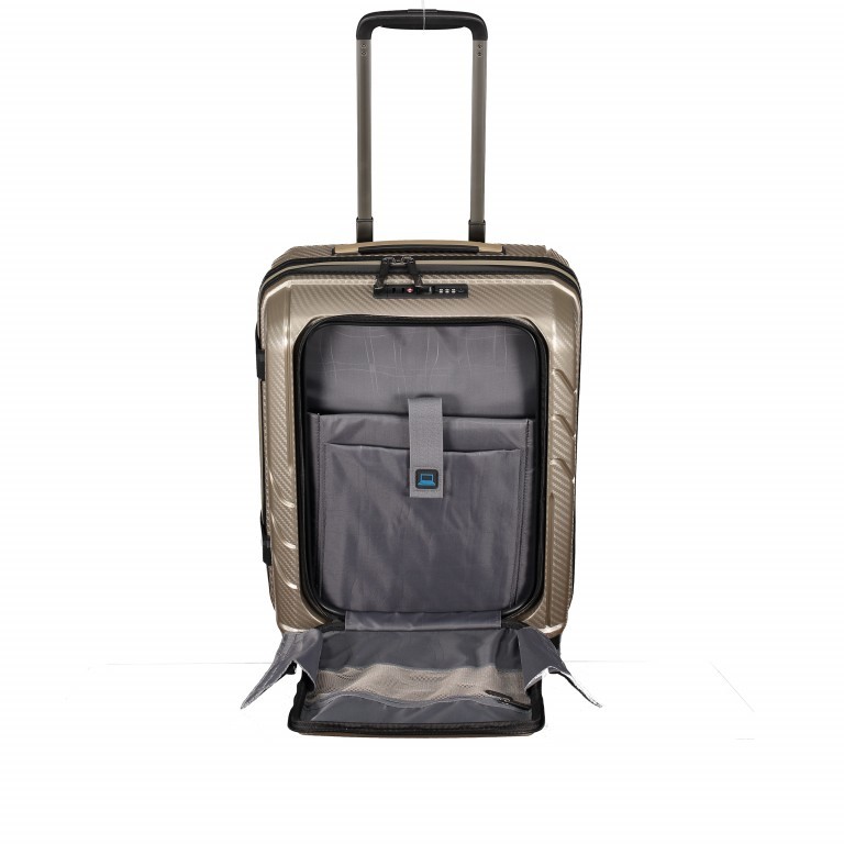 Koffer PP9 mit separatem Bürofach 55 cm Black, Farbe: schwarz, Marke: Franky, Abmessungen in cm: 40x55x23, Bild 9 von 11
