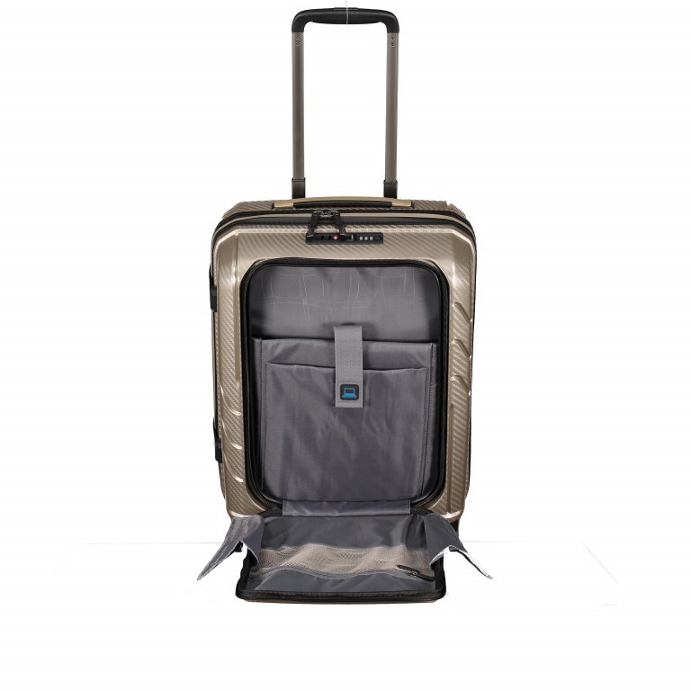 Koffer PP9 mit separatem Bürofach 55 cm Prosecco Metallic, Farbe: metallic, Marke: Franky, EAN: 4251672714481, Abmessungen in cm: 40x55x23, Bild 9 von 11