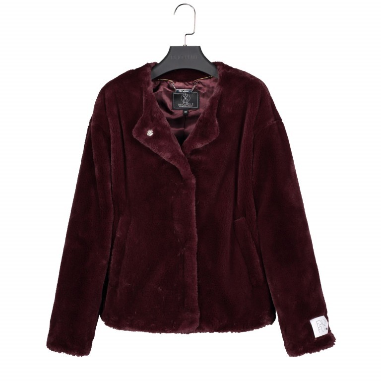Jacke Malina Kunstfell 38 Ox Blood Red, Farbe: rot/weinrot, Marke: Rino & Pelle, Bild 1 von 1